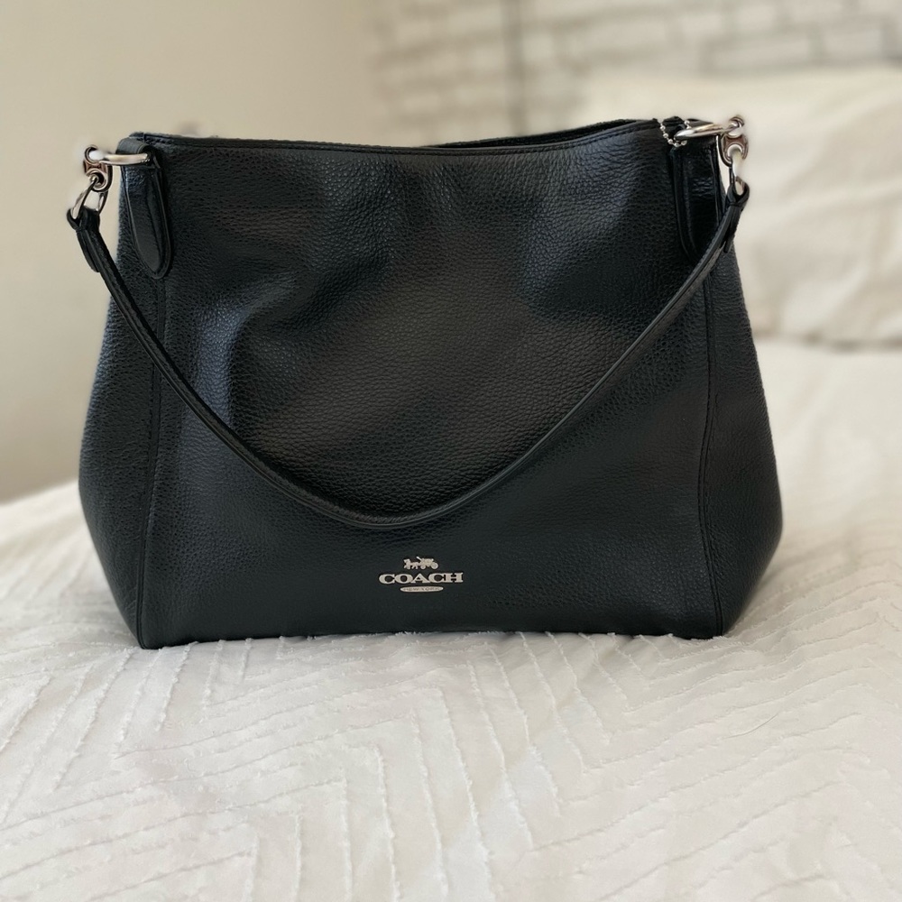 Coach -Hallie Shoulder Bag (black/silver)